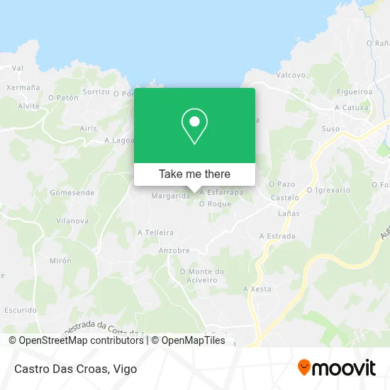 Castro Das Croas map