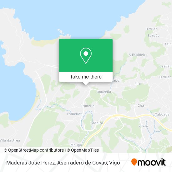 Maderas José Pérez. Aserradero de Covas map