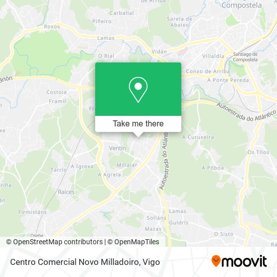 Centro Comercial Novo Milladoiro map