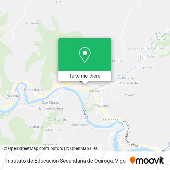 Instituto de Educación Secundaria de Quiroga map