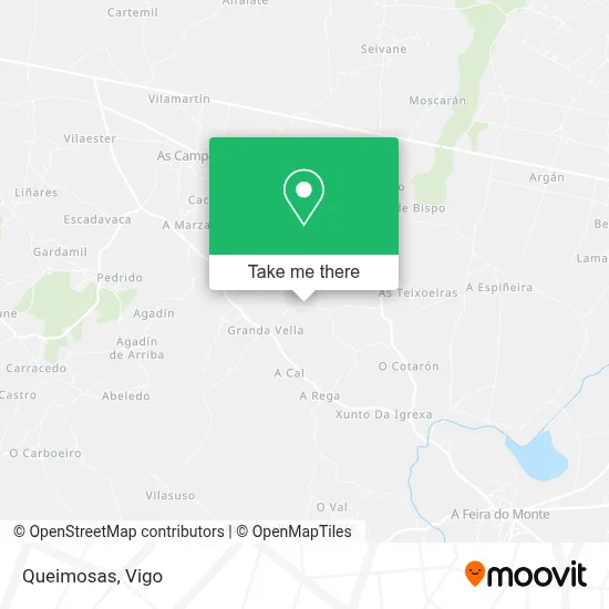 Queimosas map