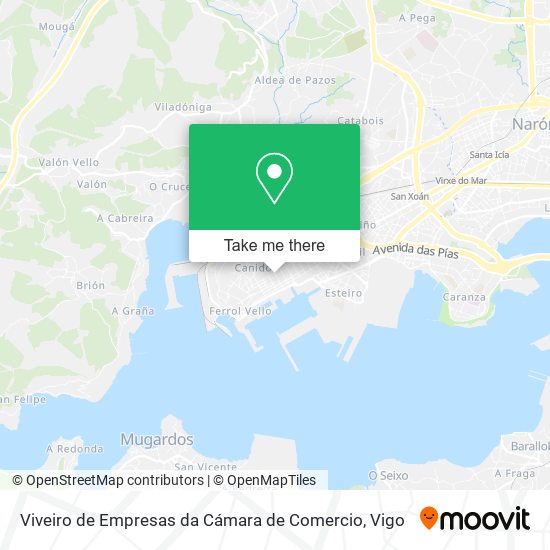Viveiro de Empresas da Cámara de Comercio map