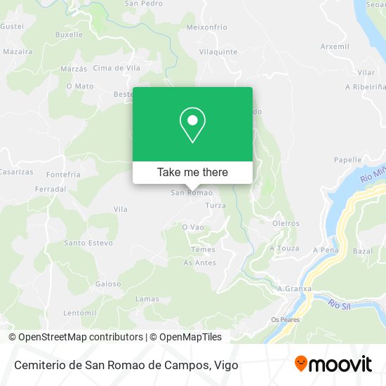Cemiterio de San Romao de Campos map