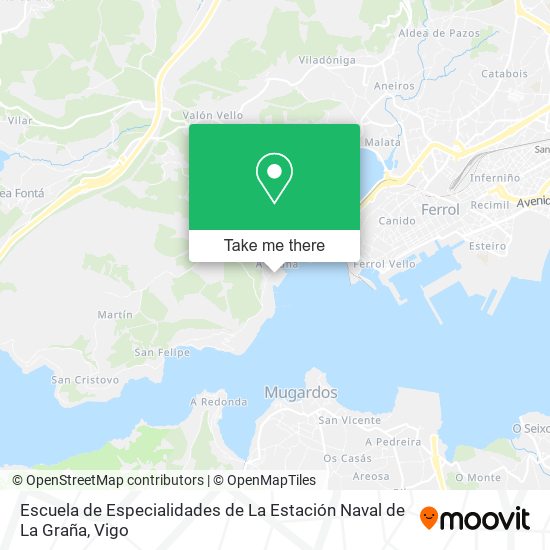 Escuela de Especialidades de La Estación Naval de La Graña map