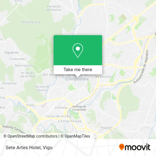 Sete Artes Hotel map