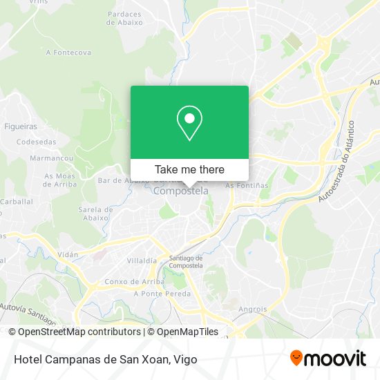 Hotel Campanas de San Xoan map