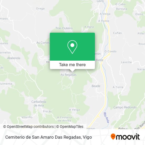 Cemiterio de San Amaro Das Regadas map