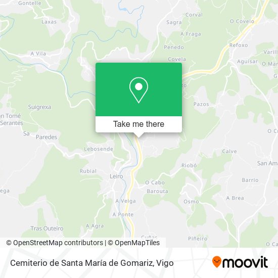 Cemiterio de Santa María de Gomariz map