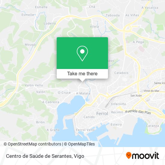 Centro de Saúde de Serantes map