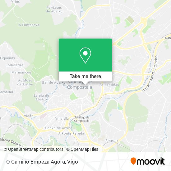 O Camiño Empeza Agora map