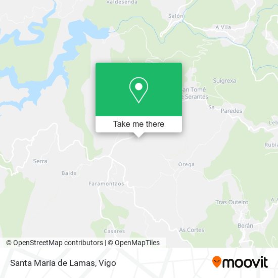 mapa Santa María de Lamas
