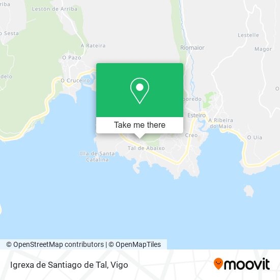 Igrexa de Santiago de Tal map