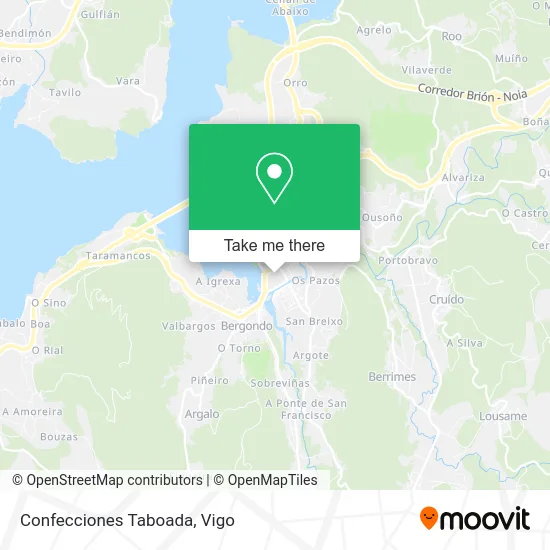 Confecciones Taboada map