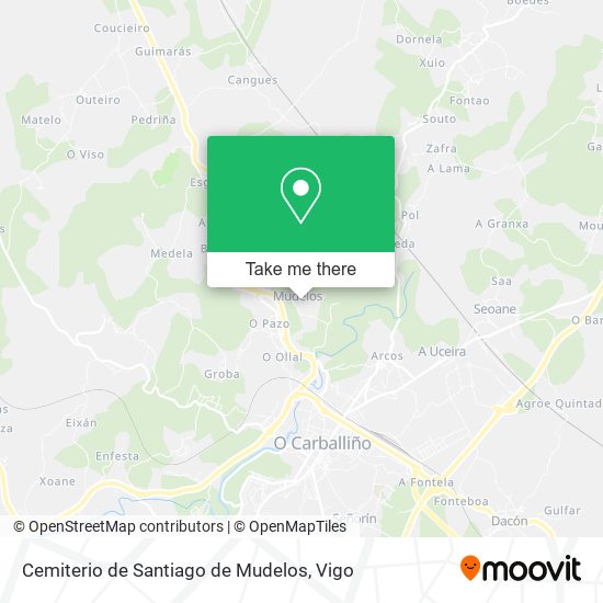 Cemiterio de Santiago de Mudelos map