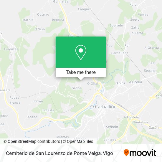 Cemiterio de San Lourenzo de Ponte Veiga map