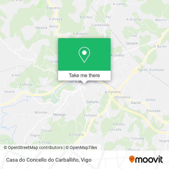 Casa do Concello do Carballiño map