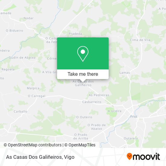 As Casas Dos Galiñeiros map