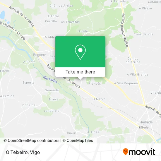 O Teixeiro map