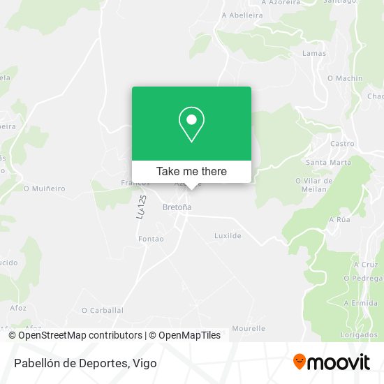 Pabellón de Deportes map