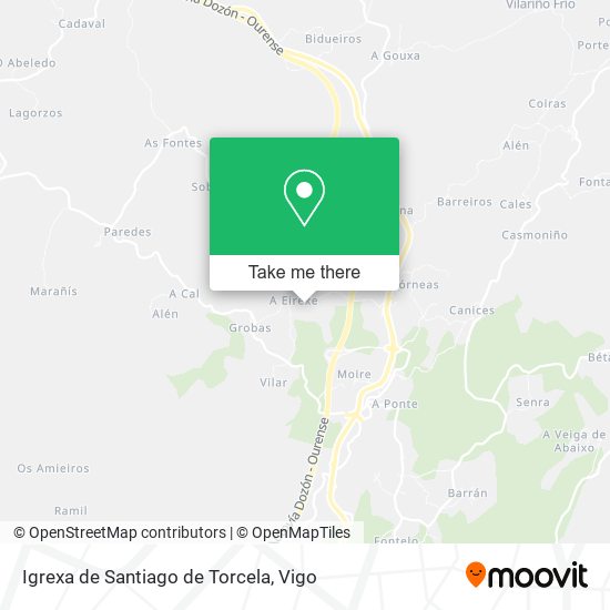 Igrexa de Santiago de Torcela map