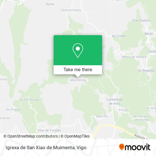 Igrexa de San Xiao de Muimenta map