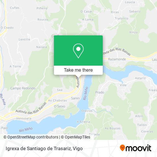 Igrexa de Santiago de Trasariz map