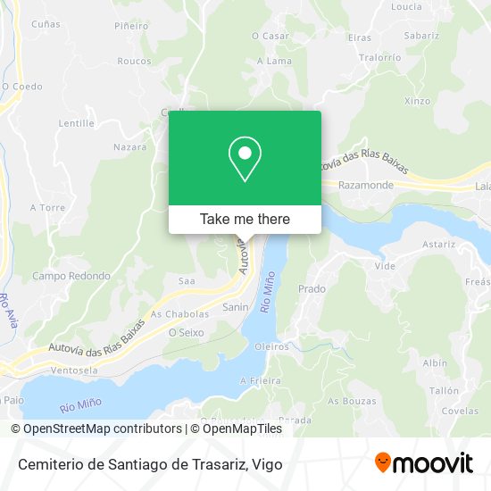 mapa Cemiterio de Santiago de Trasariz