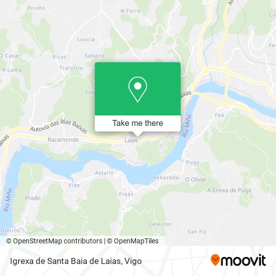 Igrexa de Santa Baia de Laias map