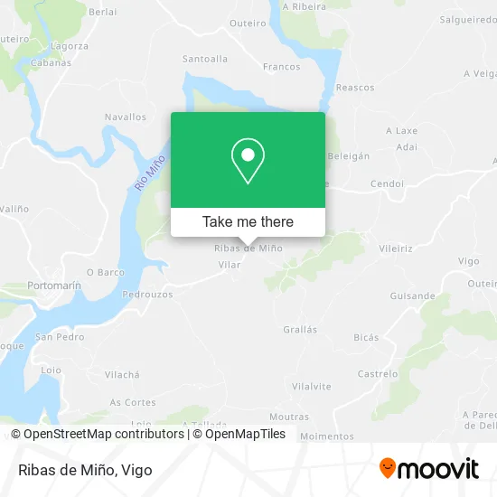 Ribas de Miño map
