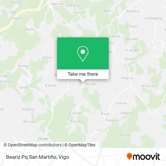 Beariz Pq.San Martiño map