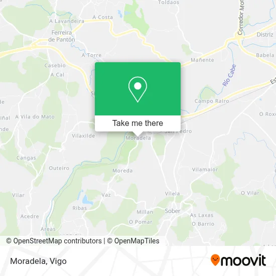 Moradela map