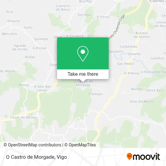 O Castro de Morgade map