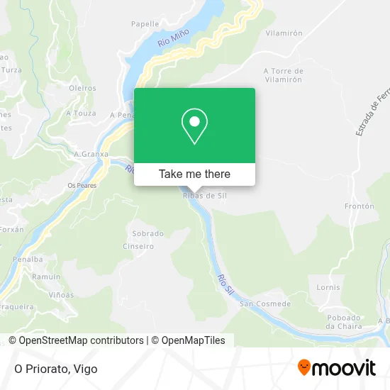 O Priorato map