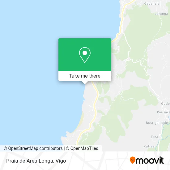 Praia de Area Longa map