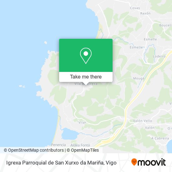 Igrexa Parroquial de San Xurxo da Mariña map