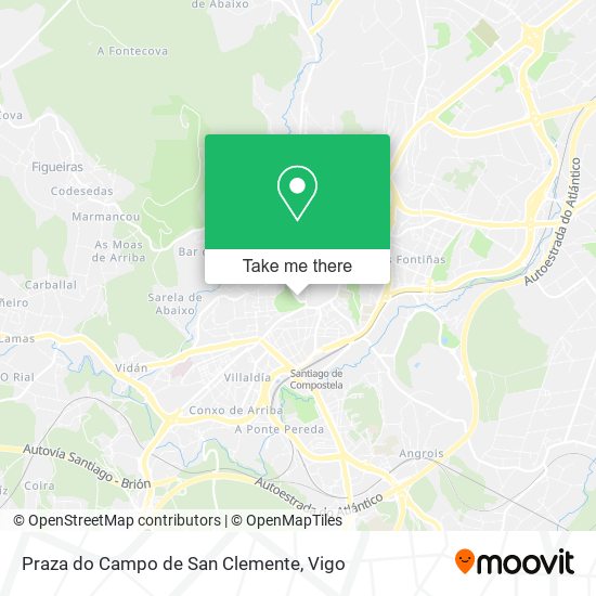 Praza do Campo de San Clemente map