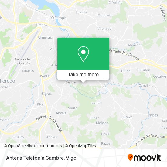 Antena Telefonía Cambre map