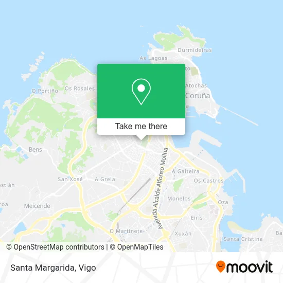 Santa Margarida map