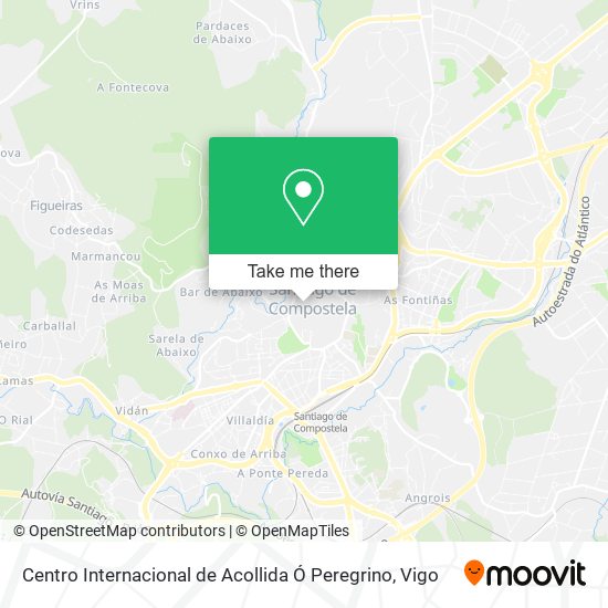 Centro Internacional de Acollida Ó Peregrino map