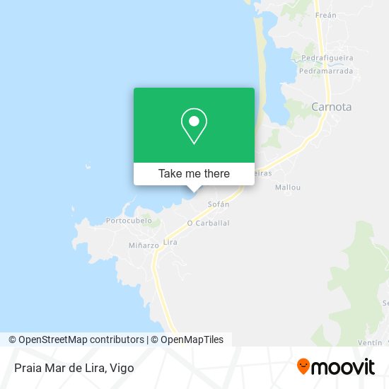 mapa Praia Mar de Lira