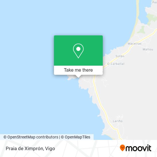 Praia de Ximprón map