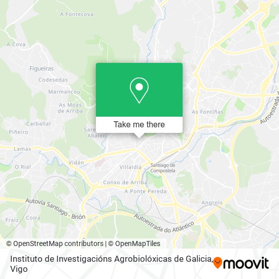 Instituto de Investigacións Agrobiolóxicas de Galicia map