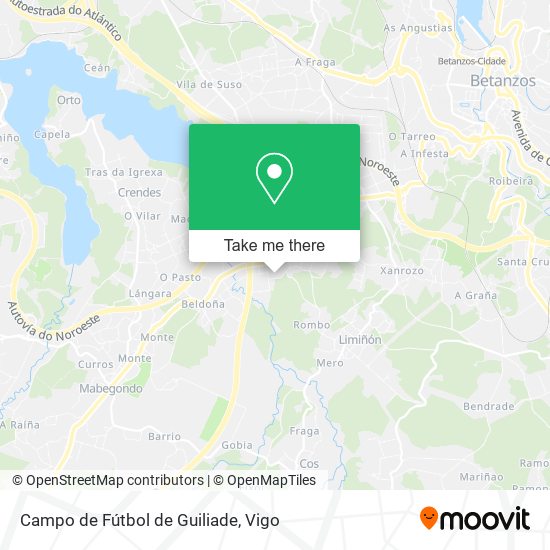 mapa Campo de Fútbol de Guiliade