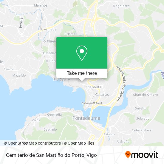 Cemiterio de San Martiño do Porto map