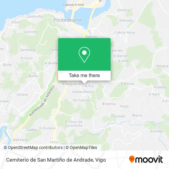Cemiterio de San Martiño de Andrade map