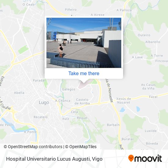 Hospital Universitario Lucus Augusti map