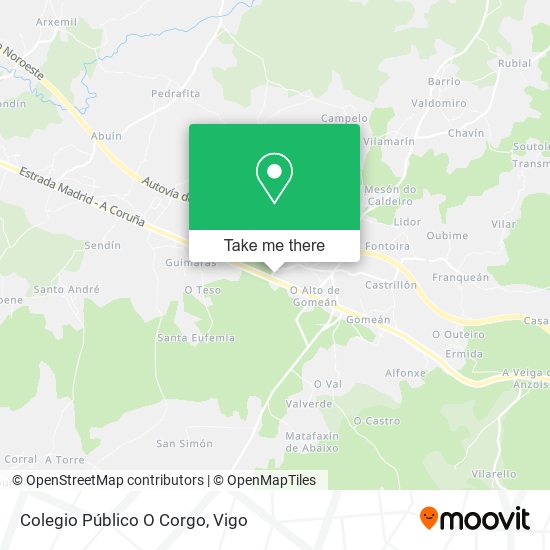 Colegio Público O Corgo map