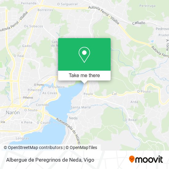 Albergue de Peregrinos de Neda map
