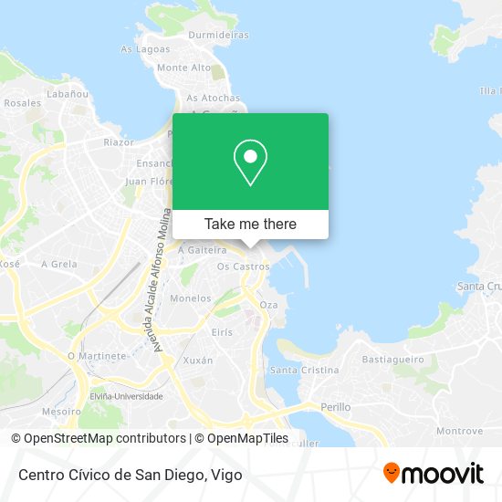 mapa Centro Cívico de San Diego