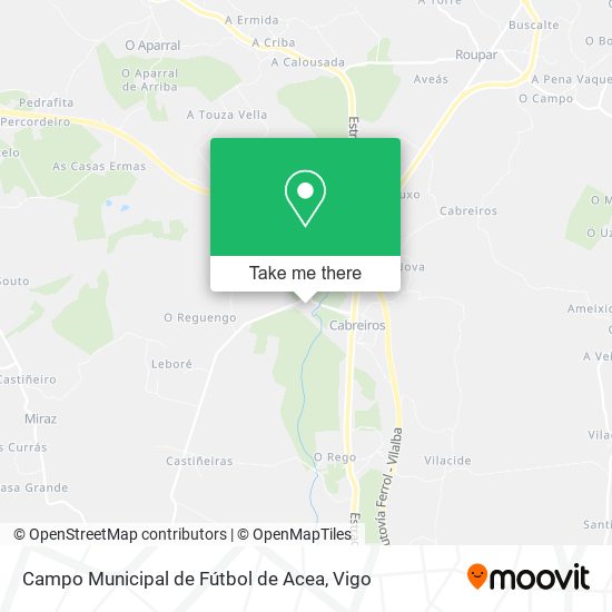 Campo Municipal de Fútbol de Acea map